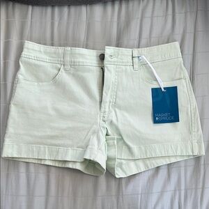 Market & Spruce Women's Mint Green Shorts